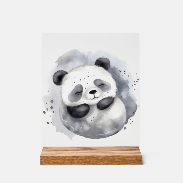Señal Acrílica Panda Cómodo (Anverso)
