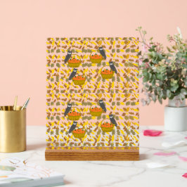 Señal Acrílica Panneau en Acrylique Panier de Citrouilles