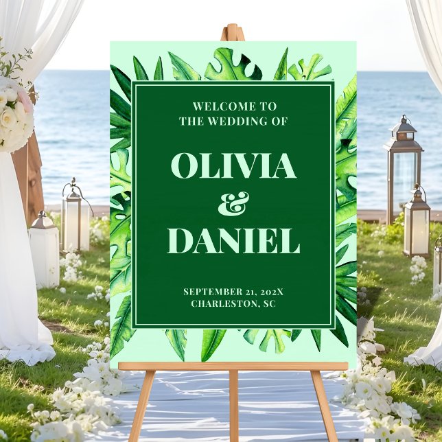 Señal Acrílica Pantalla de Rótulo de entrada de vegetación tropic (Subido por el creador)