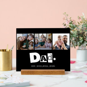 Señal Acrílica Papá Estableció Moderno Collage De Fotos De 3 Niño