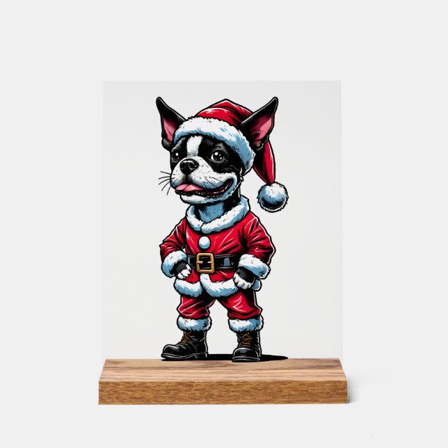 Señal Acrílica Papá Noel de Boston (Anverso)