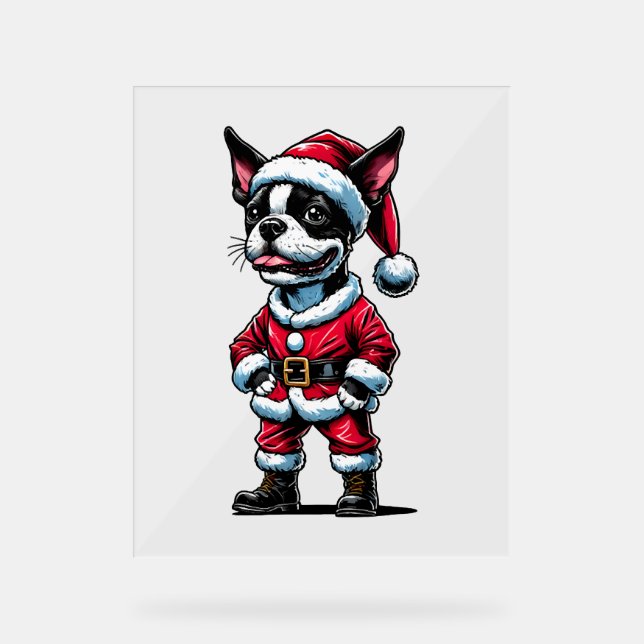 Señal Acrílica Papá Noel de Boston (Anverso)