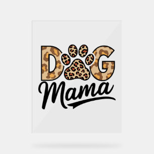 Señal Acrílica Papel de impresión Leopardo de Perro Lover