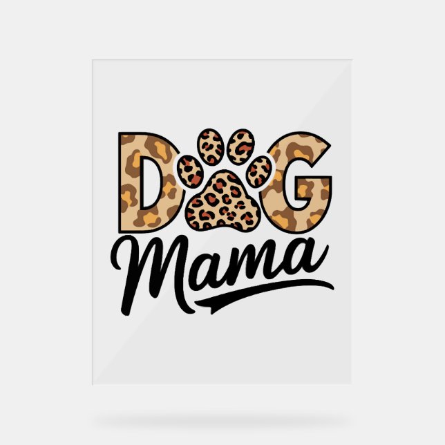 Señal Acrílica Papel de impresión Leopardo de Perro Lover (Anverso)