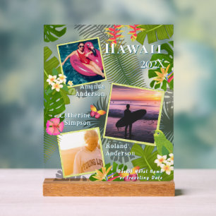 Señal Acrílica Paraíso tropical Memoria de viaje Foto Mar