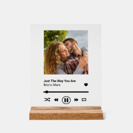 Señal Acrílica Pareja de aniversario de Song Plaque Memento