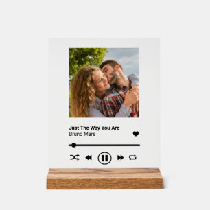 Señal Acrílica Pareja de aniversario de Song Plaque Memento