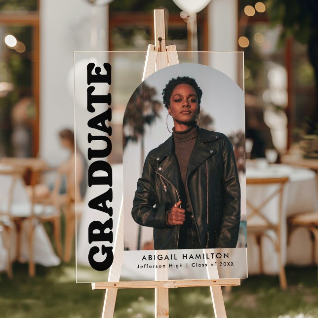 Señal Acrílica Partido de Graduación de Foto Arco Moderno (Subido por el creador)