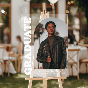 Señal Acrílica Partido de Graduación de Foto Arco Moderno