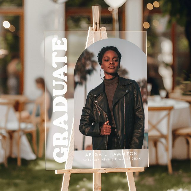 Señal Acrílica Partido de Graduación de Foto Arco Moderno (Subido por el creador)