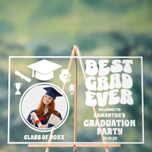 Señal Acrílica Partido de Graduación de Fotografía Personalizada 