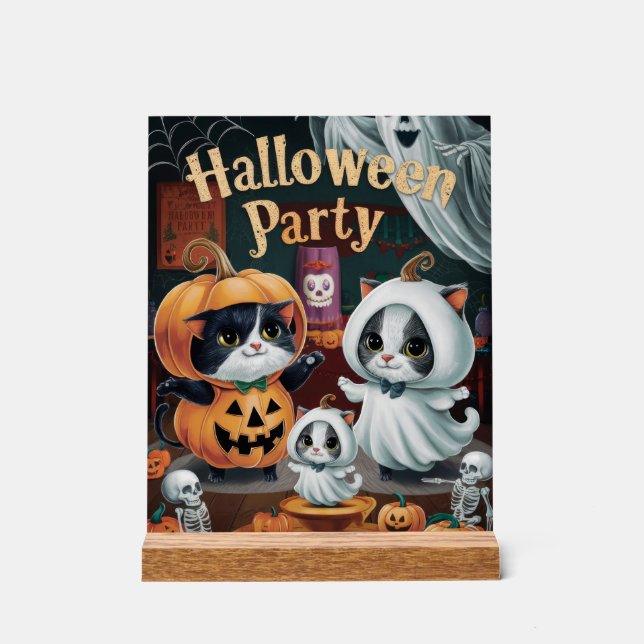 Señal Acrílica Partido Halloween Spooktacular (Anverso)