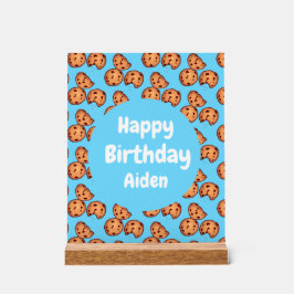 Señal Acrílica Patrón de cookies de chocolate