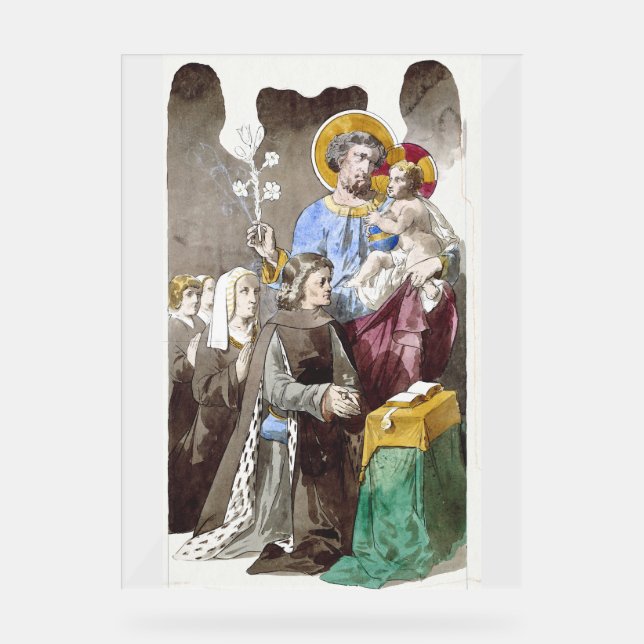 Señal Acrílica Patrón de San José de la Iglesia Universal (Anverso)