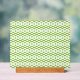 Señal Acrílica Patrón verde académico para el éxito