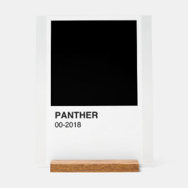 Señal Acrílica Película Panther - Negro - Fondo blanco