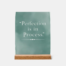 Señal Acrílica Perfección En el proceso, opción 3