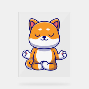 Señal Acrílica Perro chiba chiba u haciendo personalizado de medi