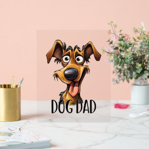 Señal Acrílica Perro de Guay Arte de palabra de papá