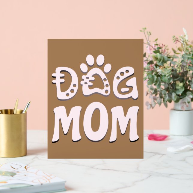 Señal Acrílica Perro Mamá (Boda)