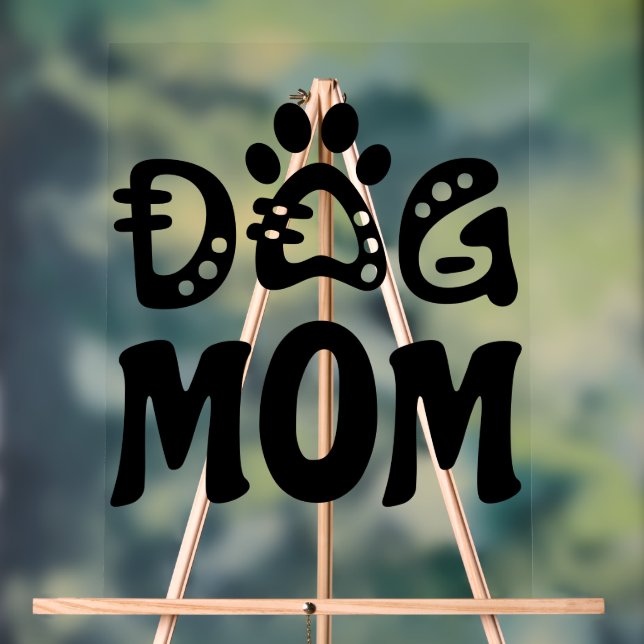 Señal Acrílica Perro Mamá (Neutral )