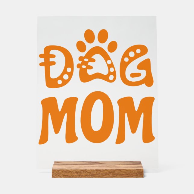 Señal Acrílica Perro Mamá (Anverso)