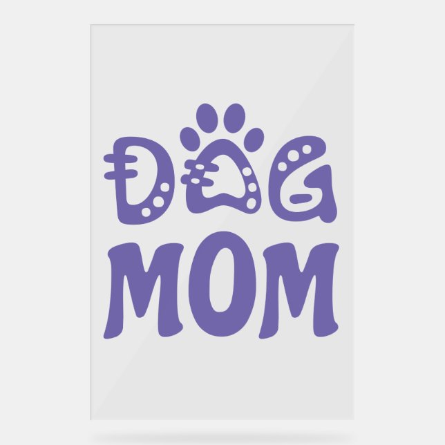 Señal Acrílica Perro Mamá (Anverso)