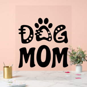 Señal Acrílica Perro Mamá