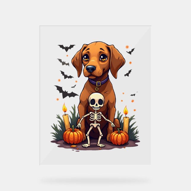 Señal Acrílica Perro Voodoo Vizsla (Anverso)