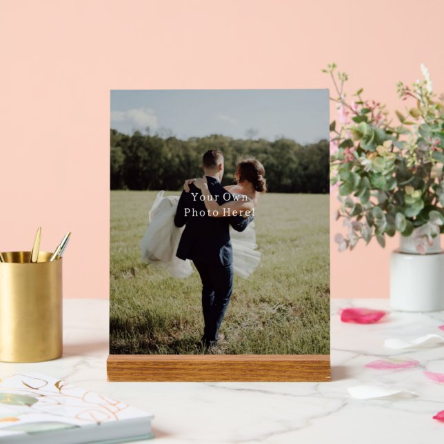 Señal Acrílica Personalised Photo Your Own Picture Acrylic Sign. (Boda)