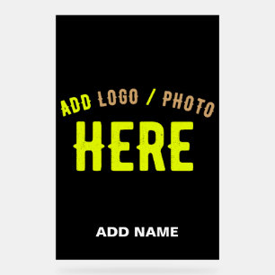 SEÑAL ACRÍLICA PERSONALIZABLE MODERNO ESTILO NEGRO VERIFICADO MAR