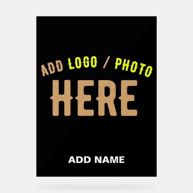 SEÑAL ACRÍLICA PERSONALIZABLE MODERNO ESTILO NEGRO VERIFICADO MAR (Anverso)