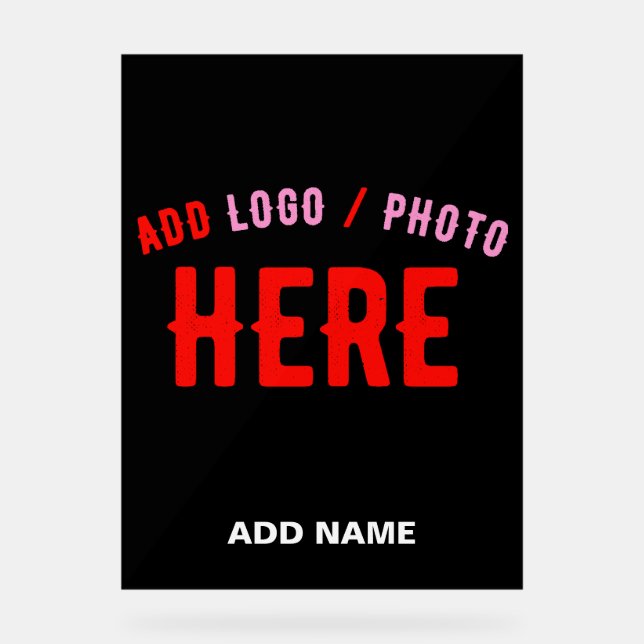 SEÑAL ACRÍLICA PERSONALIZABLE MODERNO ESTILO NEGRO VERIFICADO MAR (Anverso)