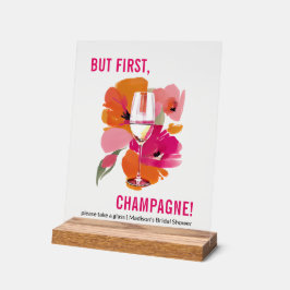 Señal Acrílica Personalizable Rótulo de barra acrílica transparen