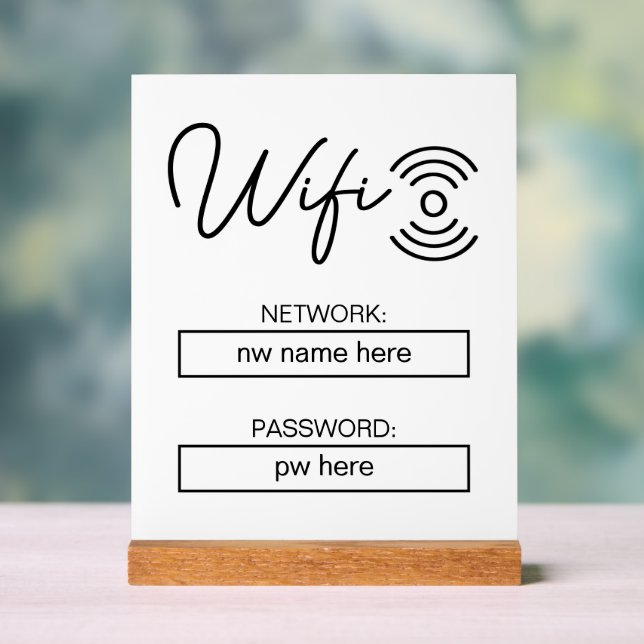 Señal Acrílica Personalizado Alquiler de vacaciones Hogar Instruc (Neutral )