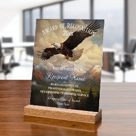 Señal Acrílica Personalizado American Bald Eagle Corporate Award