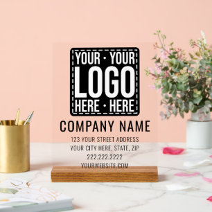 Señal Acrílica Personalizado Business Logo Empresa Corporativa Gu