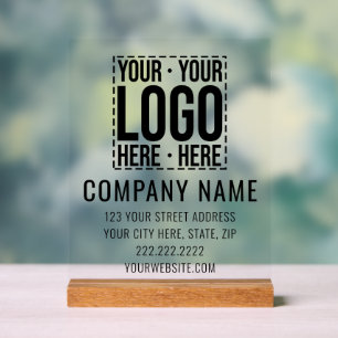 Señal Acrílica Personalizado Business Logo Empresa Corporativa Gu