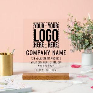 Señal Acrílica Personalizado Business Logo Empresa Corporativa Gu