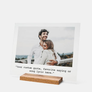 Señal Acrílica Personalizado cita foto personalizada