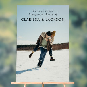 Señal Acrílica Personalizado del Partido Compromiso Foto Bienveni