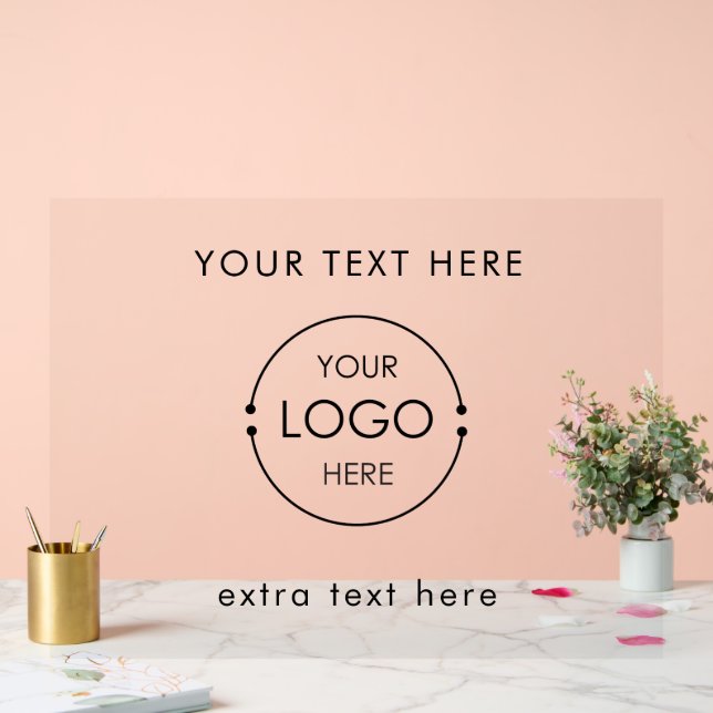 Señal Acrílica Personalizado Empresa promotora de logotipos y tex (Boda)