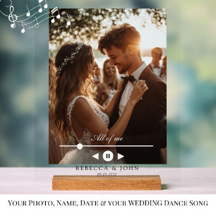 Señal Acrílica Personalizado, foto, primer baile, Rótulo Boda