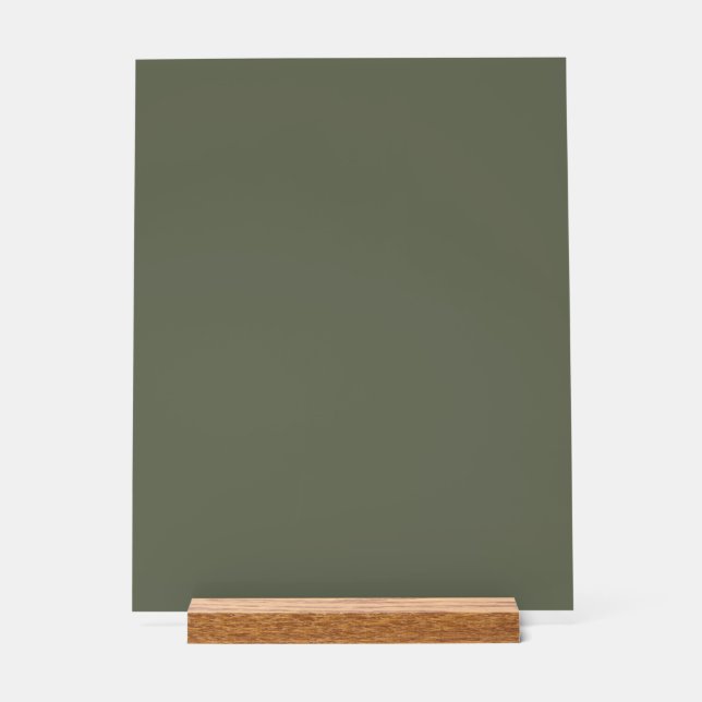 Señal Acrílica Personalizado Moss Rótulo Acrílico Verde (Anverso)