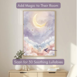 Señal Acrílica Personalized Acrylic Nursery Sign | Pastel Moon