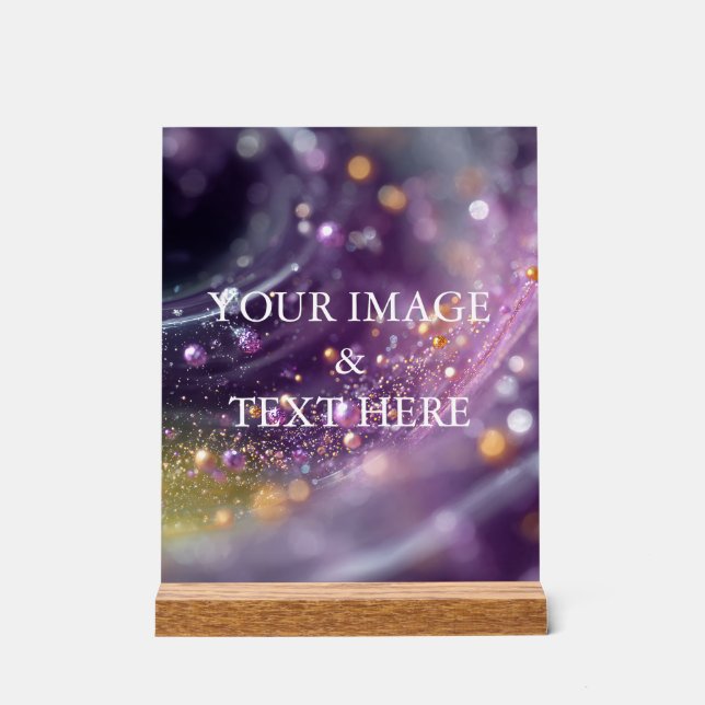 Señal Acrílica Personalized Custom Your Own Photo (Anverso)