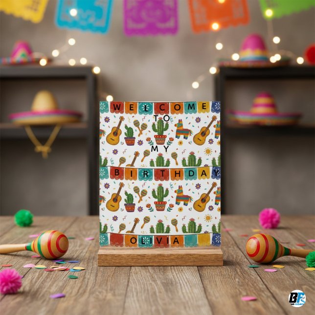 Señal Acrílica Personalized Mexican Fiesta Birthday (Subido por el creador)