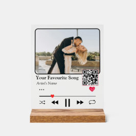 Señal Acrílica Personalized Song Code Night Light Romantic Couple