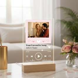 Señal Acrílica Personalized Song Code Romantic LED Night Light 