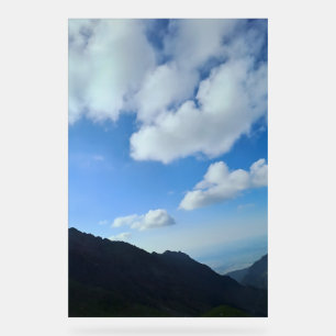Señal Acrílica Picos del cielo azul de los Cárpatos – Arte de mon